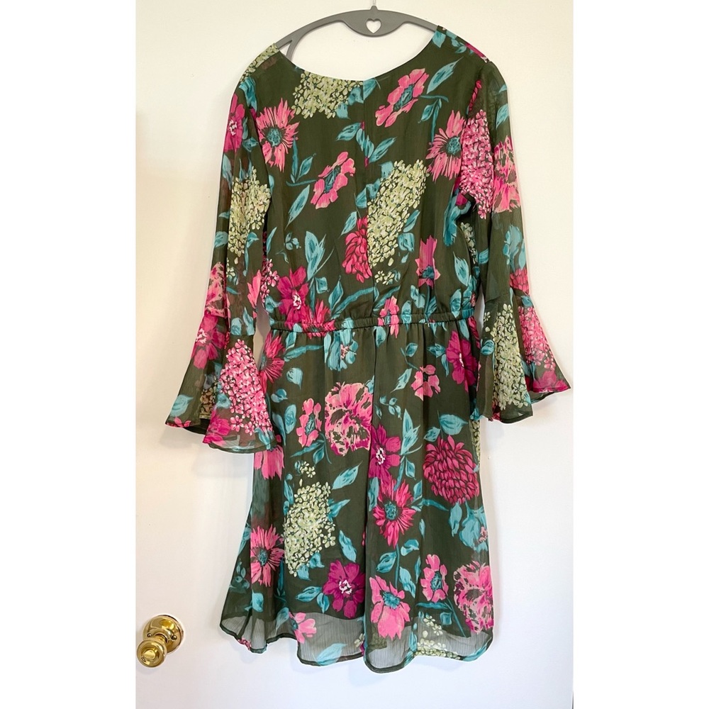 Context Floral Bell Sleeve Dress NWT - Picture 4 of 4